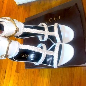 Gucci Malaga Kid Lifford Braided Strappy Sandal